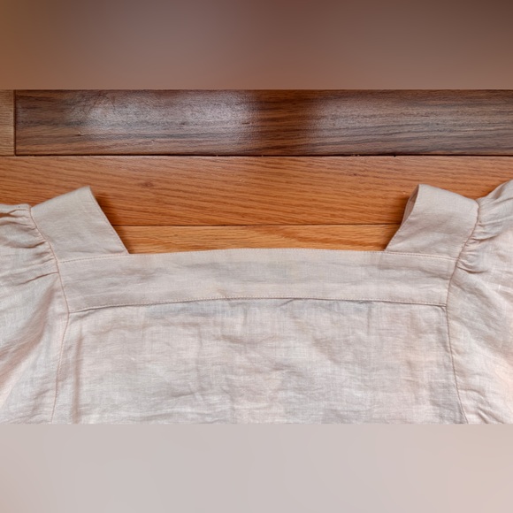 JCREW Linen Square Neck Blouse - Picture 6 of 7